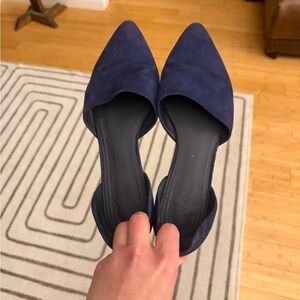 Vince deep blue dress flats